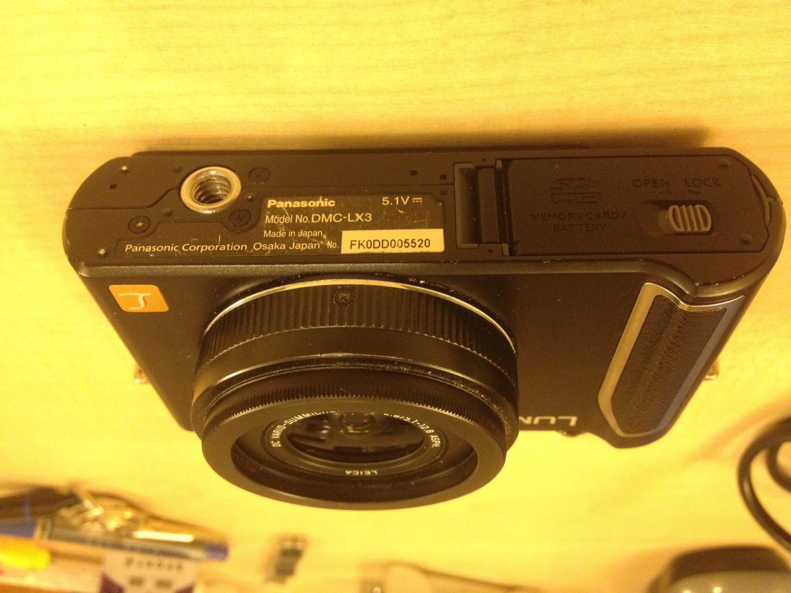 Panasonic DMCLX3 Digital Camera - Black (10MP, 2.5x Optical Zoom